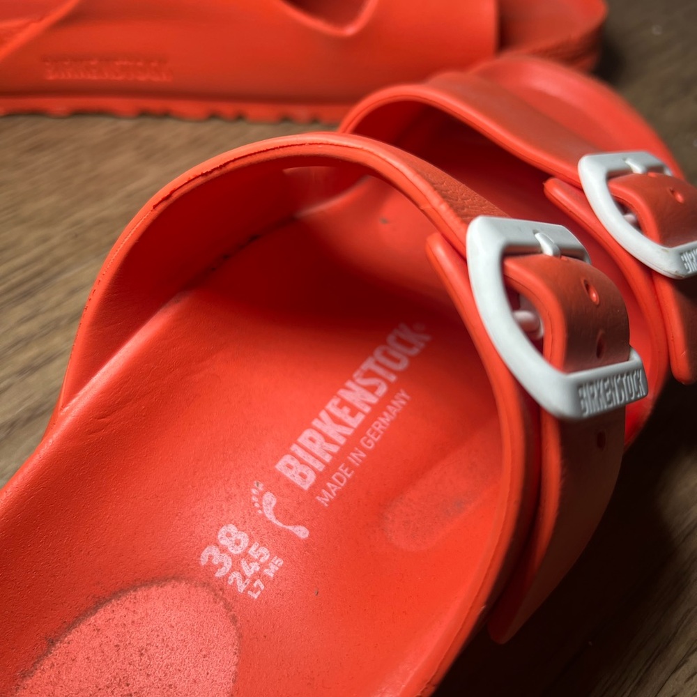 Birkenstock Orange EVA Arizona Two-Strap Sandals - Picture 2 of 5